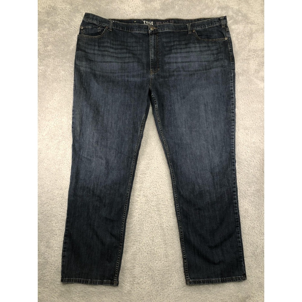 True Nation Jeans Mens 54x32 (Tag 54x34) Blue Athletic Fit Denim